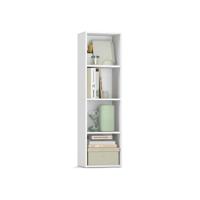 Boekenrek met open planken, wolkenwit / 4 verdiepingen（ 30B cm）