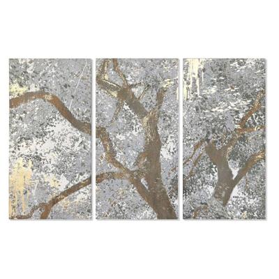 Canvas DKD Home Decor Canvas Hout MDF 150 x 3,8 x 100 cm (3 Onderdelen)