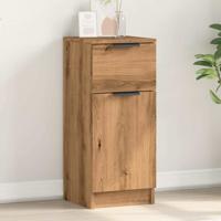 Dressoir 30x30x70 cm bewerkt hout artisanaal eikenkleur