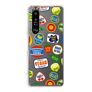 Fruitsticker: Sony Xperia 1 III Transparant Hoesje