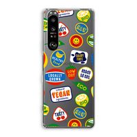 Fruitsticker: Sony Xperia 1 III Transparant Hoesje