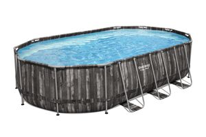Bestway Power Steel Oval zwembad - 610 x 366 x 122 cm - met filterpomp en accessoires