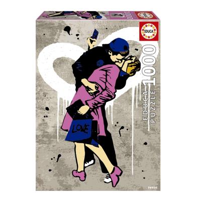 Puzzel - EDUCA - DE KUS, TV-JONGEN - 1000 stukjes - 68 x 48 cm - Voor volwassenen vanaf 12 jaar