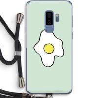 Spiegelei: Samsung Galaxy S9 Plus Transparant Hoesje met koord
