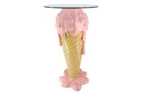 Bartafel ICE CREAM 105 cm met gehard vezelglas, roze beige - 48039