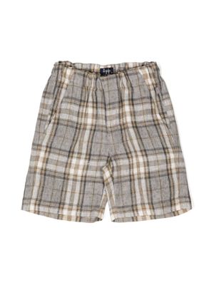 Il Gufo short à motif tartan - Gris Il Gufo short à motif tartan - Gris