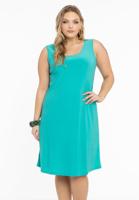 Yoek Jurk mouwloos wijd | Turquoise | Maat 58/60