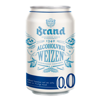 Brand Weizen 0.0 Alcoholvrij Bier Blik 33 cl bij Jumbo