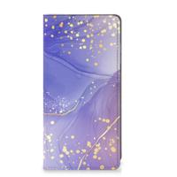 Bookcase voor Samsung Galaxy S25 Watercolor Paars