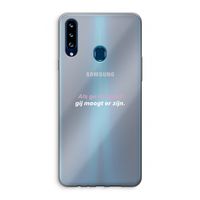 gij moogt er zijn: Samsung Galaxy A20s Transparant Hoesje