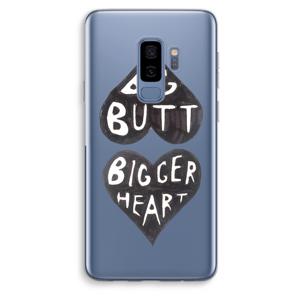 Big butt bigger heart: Samsung Galaxy S9 Plus Transparant Hoesje