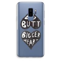 Big butt bigger heart: Samsung Galaxy S9 Plus Transparant Hoesje - thumbnail