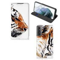 Bookcase Samsung Galaxy S21 FE Watercolor Tiger