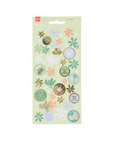 HEMA Stickervellen 19x11 Bloemen - 3 Stuks