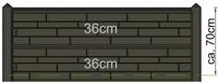 Berton borderpaal Hunze gecoat tussenmodel 145 cm Tuindeco - Tuindeco