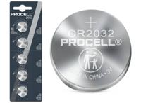 Procell Lithium Knoopcelbatterij CR2032 - 3V - 5 Stuks Procell Lithium Knoopcelbatterij CR2032 - 3V - 5 Stuks