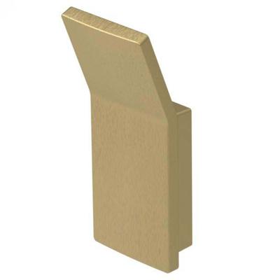 Handdoekhaak Haceka Aline | Wandmontage | Enkel haaks | Aluminium | Vierkant | Mat goud