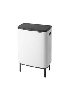 Brabantia bo touch bin hi 2x30 liter white