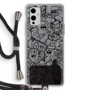 Vexx Black City : OnePlus 9 Transparant Hoesje met koord