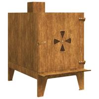 VidaXL Campingkachel 35x50x60 cm cortenstaal