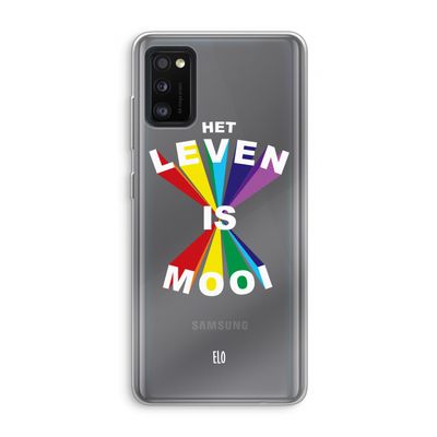 Het Leven Is Mooi: Samsung Galaxy A41 Transparant Hoesje
