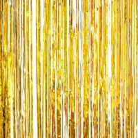 Folie deurgordijn goud metallic 200 x 100 cm - Feestdeurgordijnen - thumbnail