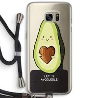 Avocuddle: Samsung Galaxy S7 Edge Transparant Hoesje met koord