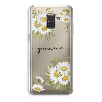 Daisies: Samsung Galaxy A8 (2018) Transparant Hoesje