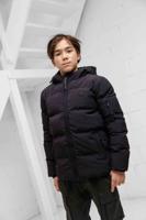 Ballin Amsterdam Logo Badge Padded Winterjas Kids Zwart - Maat 140 - Kleur: Zwart | Soccerfanshop Ballin Amsterdam Logo Badge Padded Winterjas Kids Zwart - Maat 140 - Kleur: Zwart | Soccerfanshop