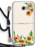 Zonnebloemen: Samsung Galaxy A5 (2017) Transparant Hoesje met koord