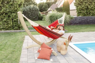 AMAZONAS AZ-1019300 hangmat 3 persoon/personen Katoen, Polyester Terracotta
