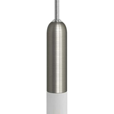 Fitting lamp titanium e14 glad metaal smal lamphouder