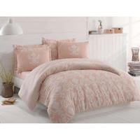 Beddengoedset - 1 dekbedovertrek 220 x 240 cm + 2 kussenslopen 60 x 60 cm - 65% katoen, 35% polyester - Poeder