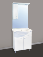 Badstuber Sanremo staand badkamermeubel 75cm wit - thumbnail