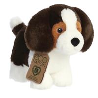 Aurora pluche beagle hond - dieren knuffels - 21 cm - huisdieren honden knuffel