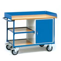 Fetra Hauptartikel 2435 Tafel en kabinetwagen Staal Poedercoating Laadvermogen (max.): 400 kg Stralend blauw (RAL 5007) Fetra Hauptartikel 2435 Tafel en kabinetwagen Staal Poedercoating Laadvermogen (max.): 400 kg Stralend blauw (RAL 5007)