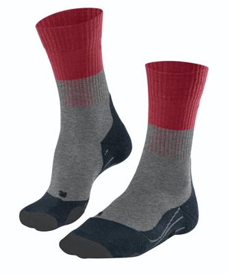 Falke Tk2 Explore Wandelsok Heren Lightgrey/Red 46-48