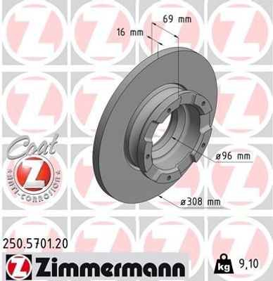 Remschijf COAT Z 250570120