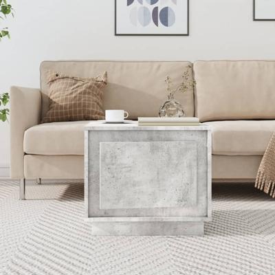 Salontafel 51x50x44 cm bewerkt hout betongrijs