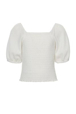 10Sixteen Smock Top Off White