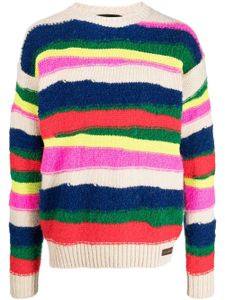 DSQUARED2 pull à rayures - Tons neutres
