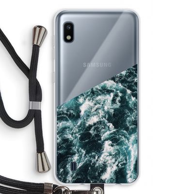 Zee golf: Samsung Galaxy A10 Transparant Hoesje met koord
