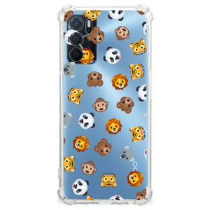 Doorzichtige Silicone Hoesje voor OPPO A16 | A16s | A54s Dieren Emojis