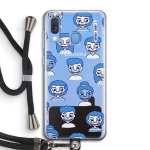 Gezichtjes: Samsung Galaxy A40 Transparant Hoesje met koord