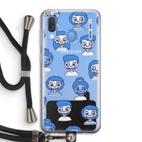 Gezichtjes: Samsung Galaxy A40 Transparant Hoesje met koord