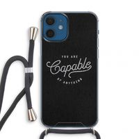 Capable: iPhone 12 mini Transparant Hoesje met koord