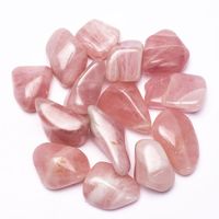 Rozenkwarts Trommelstenen AA Kwaliteit (± 500 gram - ± 4,5-8,5 cm)