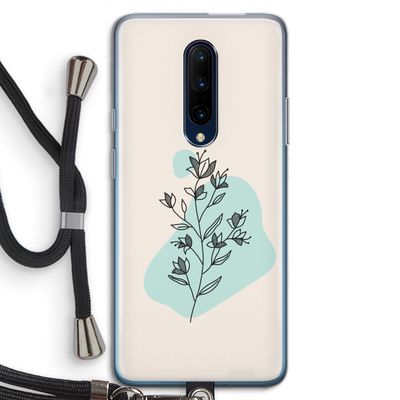 Violets are blue: OnePlus 7 Pro Transparant Hoesje met koord