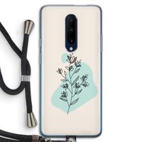 Violets are blue: OnePlus 7 Pro Transparant Hoesje met koord
