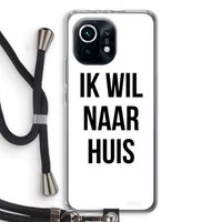 Ik wil naar huis: Xiaomi Mi 11 Transparant Hoesje met koord
